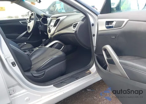 2012 Hyundai Veloster Base W/Black from USA, damaged, VIN KMHTC6AD7CU033319